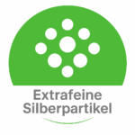 Icon: Extrafeine Silberpartikel als Symbol für die überlegene Qualität und Effizienz von Silverlin Kolloidalem Silber.
