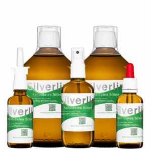 Das Silverlin Comfortset Plus: Umfassendes Set mit Kolloidales Silber Spray und Pipettenflasche für die intensive Anwendung.